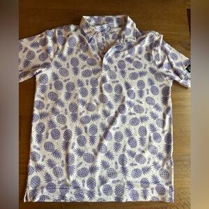 Pineapple Print Polo Shirt